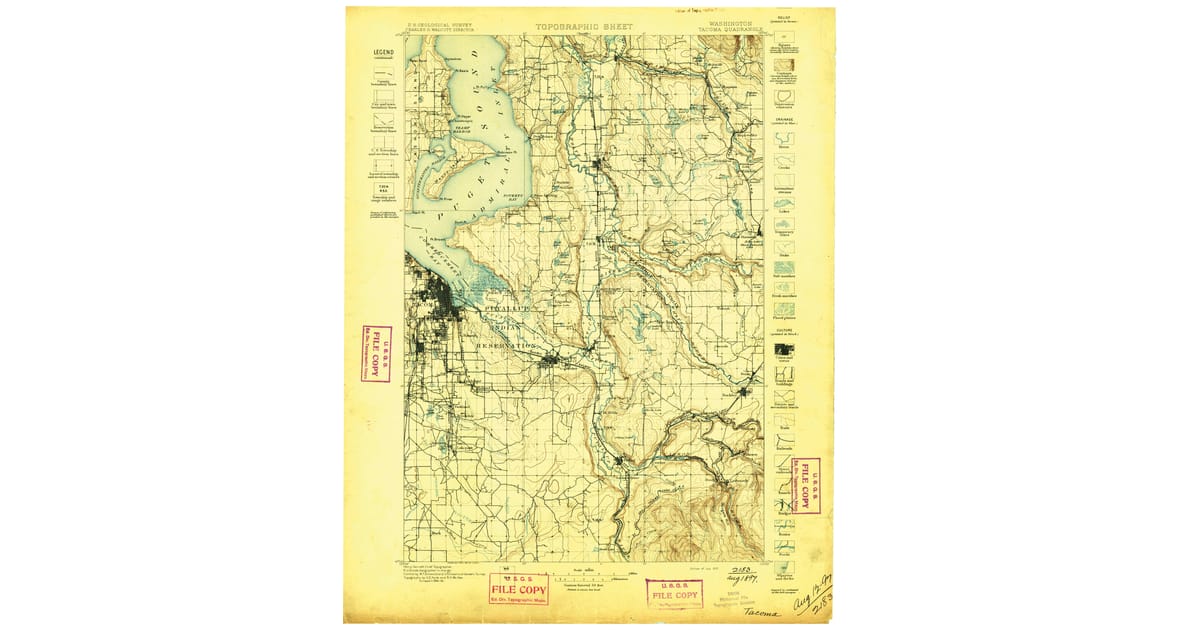 1890s Maps of Kitts Corner, Federal Way | Pastmaps