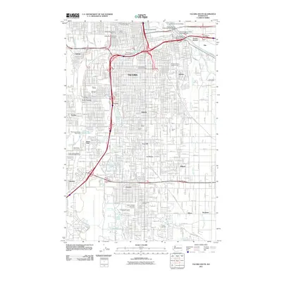 2011 Map of Tacoma South, 2011 Print