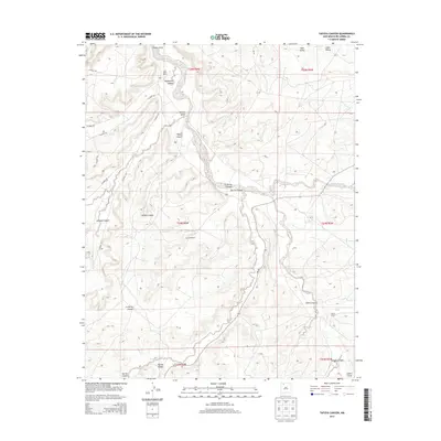 2013 Map of Tafoya Canyon, 2013 Print