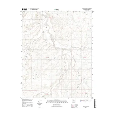 2017 Map of Tafoya Canyon, 2017 Print