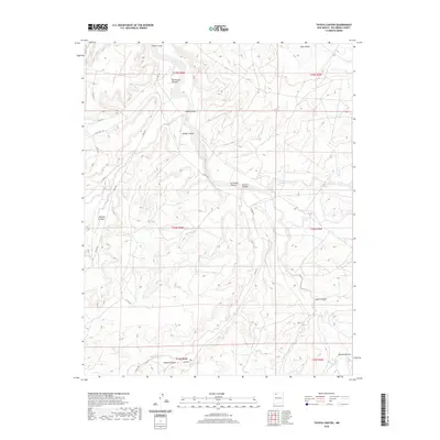 2020 Map of Tafoya Canyon, 2020 Print