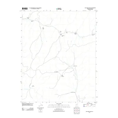 2011 Map of Tah Chee Wash, 2011 Print