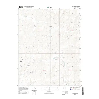 2014 Map of Tah Chee Wash, 2014 Print