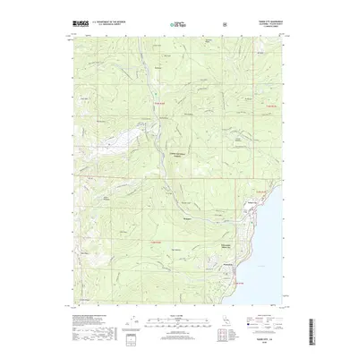 2018 Map of Tahoe City, 2018 Print