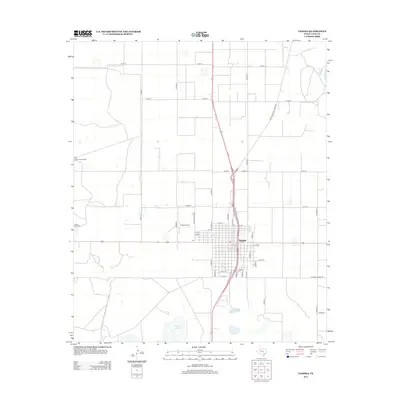 2012 Map of Tahoka, 2012 Print