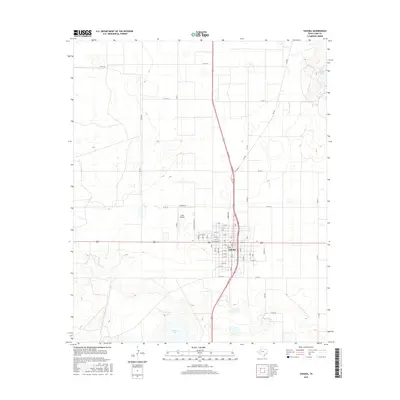 2016 Map of Tahoka, 2016 Print