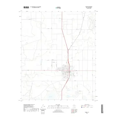 2019 Map of Tahoka, 2019 Print