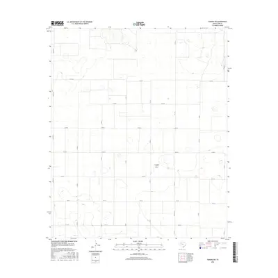 2016 Map of Tahoka SW, 2016 Print