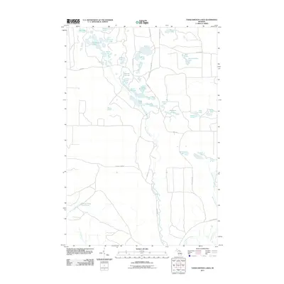 2011 Map of Tahquamenon Lakes, 2011 Print