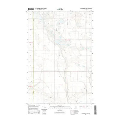 2014 Map of Tahquamenon Lakes, 2014 Print