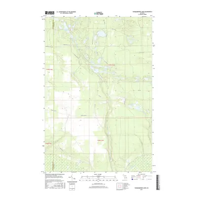 2017 Map of Tahquamenon Lakes, 2017 Print