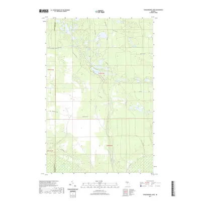 2019 Map of Tahquamenon Lakes, 2019 Print