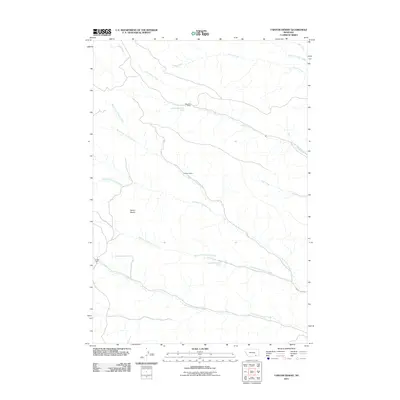 2011 Map of Taintor Desert, 2011 Print