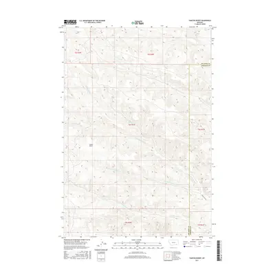 2017 Map of Taintor Desert, 2017 Print