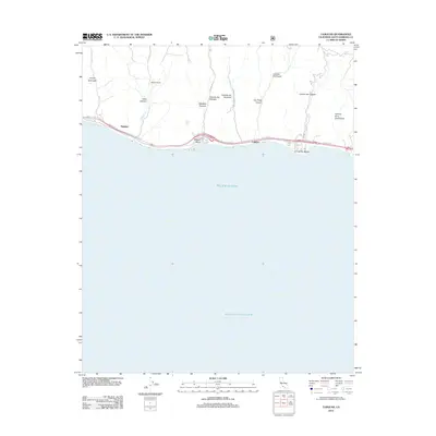 2012 Map of Tajiguas, 2012 Print