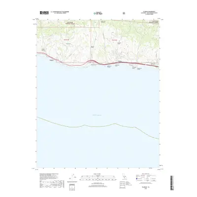 2018 Map of Tajiguas, 2018 Print