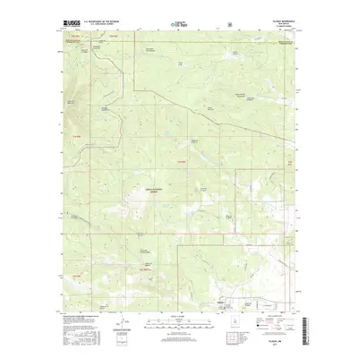 2017 Map of Tajique, 2017 Print