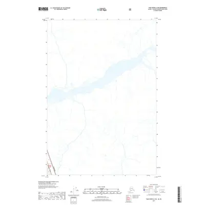 2017 Map of Taku River A-4 NE, 2017 Print