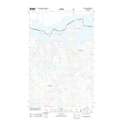 2013 Map of Takucmich Lake, 2013 Print