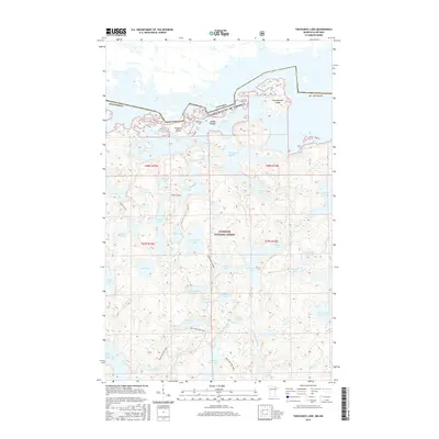 2016 Map of Takucmich Lake, 2016 Print
