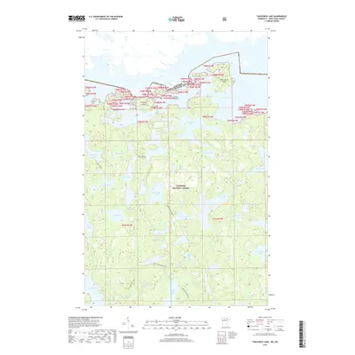 2019 Map of Takucmich Lake, 2019 Print
