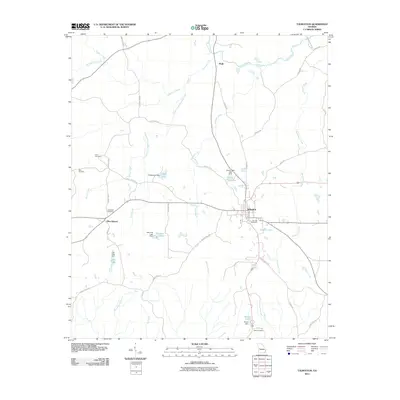 2011 Map of Talbotton, 2011 Print