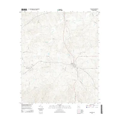 2014 Map of Talbotton, 2014 Print