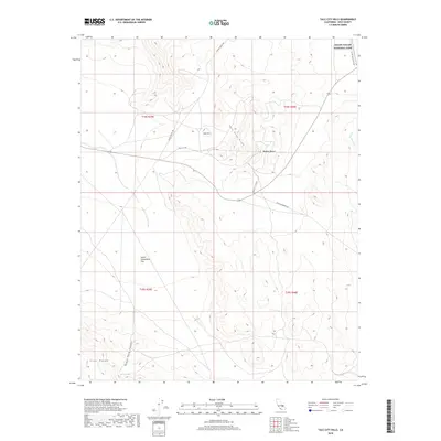 2018 Map of Talc City Hills, 2018 Print
