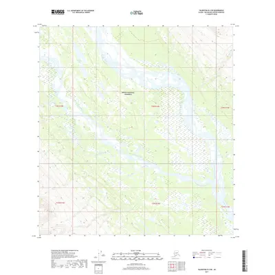 2017 Map of Talkeetna B-4 SW, 2017 Print