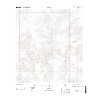 2014 Map of Talkeetna D-4 SW, 2014 Print