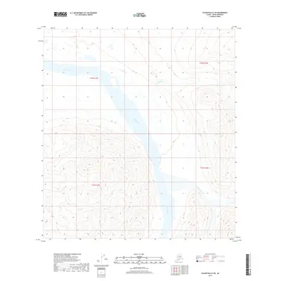 2017 Map of Talkeetna D-5 SW, 2017 Print
