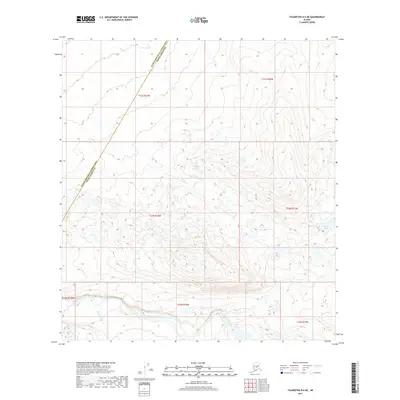 2017 Map of Talkeetna D-6 NE, 2017 Print