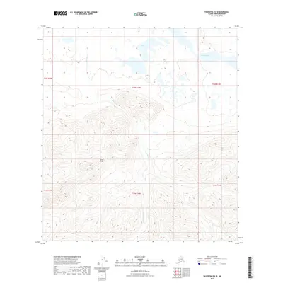 2017 Map of Talkeetna D-6 SE, 2017 Print