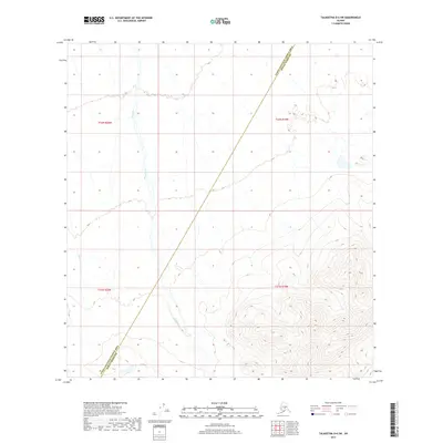 2017 Map of Talkeetna D-6 SW, 2017 Print
