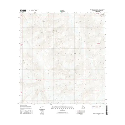 2016 Map of Talkeetna Mountains A-4 SW, 2016 Print