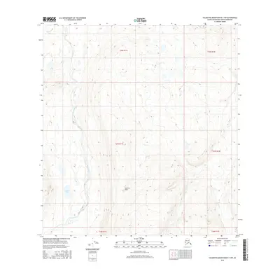 2016 Map of Talkeetna Mountains B-1 NW, 2016 Print