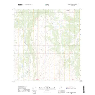 2023 Map of Talkeetna Mountains B-1 NW, 2023 Print