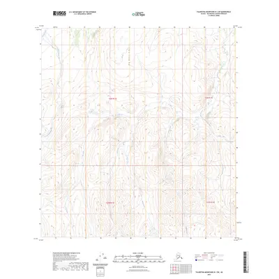 2023 Map of Talkeetna Mountains B-1 SW, 2023 Print