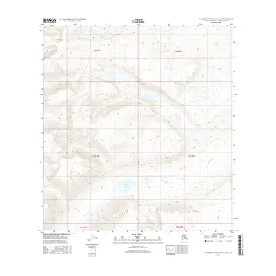 2016 Map of Talkeetna Mountains B-2 NW, 2016 Print