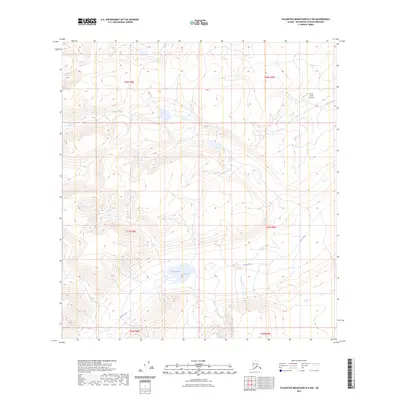 2023 Map of Talkeetna Mountains B-2 NW, 2023 Print