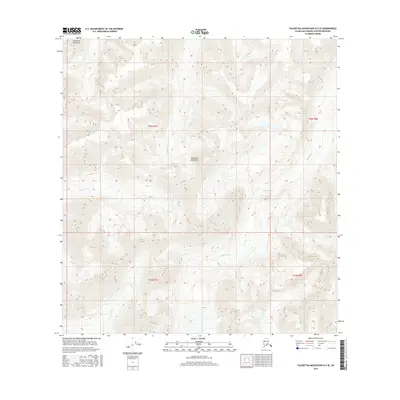 2016 Map of Talkeetna Mountains B-3 SE, 2016 Print