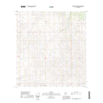 2023 Map of Talkeetna Mountains B-4 NW, 2023 Print