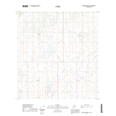 2023 Map of Talkeetna Mountains C-2 SW, 2023 Print
