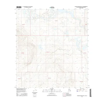 2016 Map of Talkeetna Mountains D-1 NW, 2016 Print