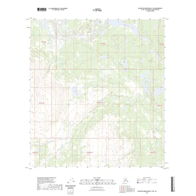 2023 Map of Talkeetna Mountains D-1 NW, 2023 Print