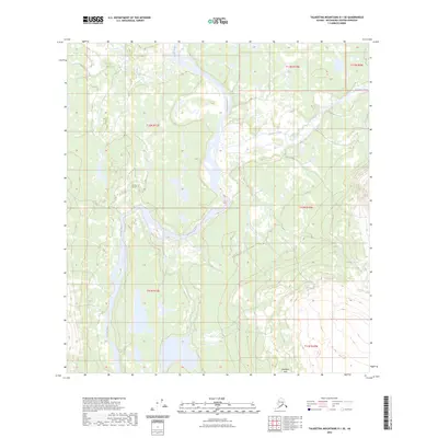 2023 Map of Talkeetna Mountains D-1 SE, 2023 Print