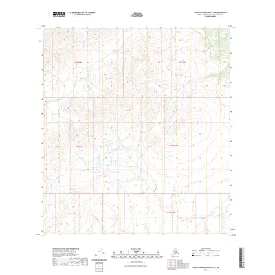 2023 Map of Talkeetna Mountains D-2 NE, 2023 Print