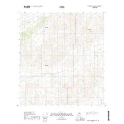 2023 Map of Talkeetna Mountains D-2 NW, 2023 Print