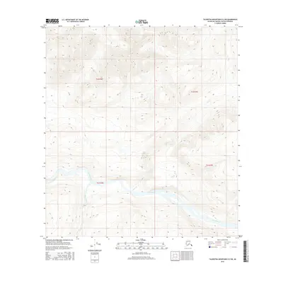 2016 Map of Talkeetna Mountains D-2 SW, 2016 Print