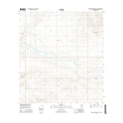 2016 Map of Talkeetna Mountains D-3 SE, 2016 Print